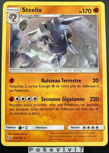 Carte pokemon steelix 104 236 - pokemon,