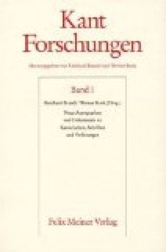 Kant forschungen i - -,