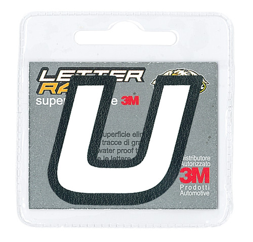 Lettera adesiva colore - adesiva, "u"