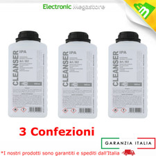 3 ALCOOL ISOPROPILICO IPA DETERGENTE PULIZIA 1LT PURO 99,9% CLEANSER I-MAX PLUS