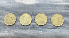 4 MONETE DA 10 CENT/EURO RARE SPAGNA ANNO 1999-2001-2003-2005-€.39+SPESE POST