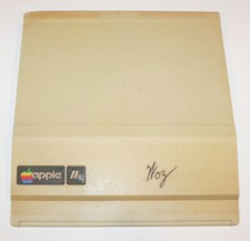 Steve Wozniak autografo firmato da Woz custodia superiore vintage Apple IIe A2S2064 desktop