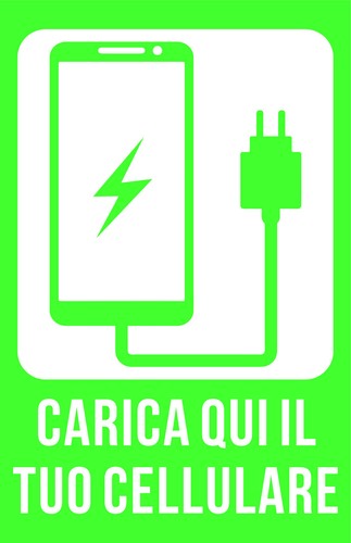 Cartello segnaletico carica - -,