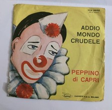Disco Peppino Di Capri ‎– Addio Mondo Crudele - vinile 45 giri - VCA 26152