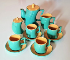 Set caffè NAJ OLEARI in ceramica anni 80, antiquariato moderno, Made in Italy