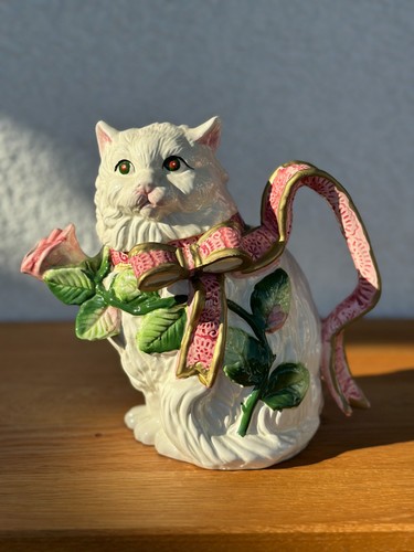 Rara teiera gatto - , porcellana