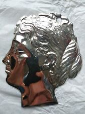 Ex voto testa Donna in argento 800