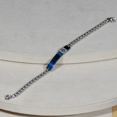 Bracciale uomo acciaio a - in,