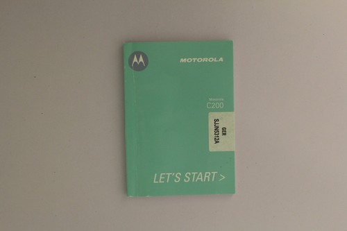 Motorola c200 manuale - manuale, di