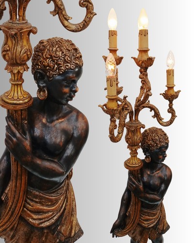 Antica lampada vintage moro - lampada,