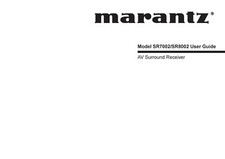 Manuale di istruzioni Operating Instructions per Marantz SR-7002, SR-8002 