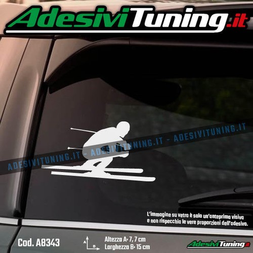 Adesivo sciatore skier - skier, 1
