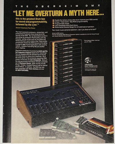 Oberheim dmx drum box - dmx,