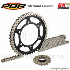 KIT TRASMISSIONE PBR CATENA EK CORONA FANTIC MOTOR CABALLERO MOTARD SM 125 2017