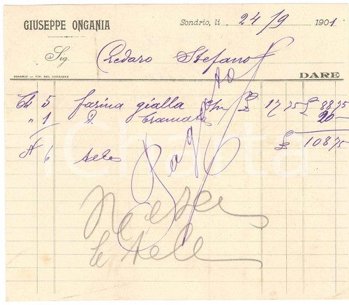 1901 sondrio giuseppe ongania - giuseppe,