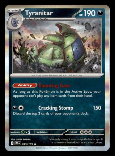 Tyranitar 095 159 rare - 095/159, journey