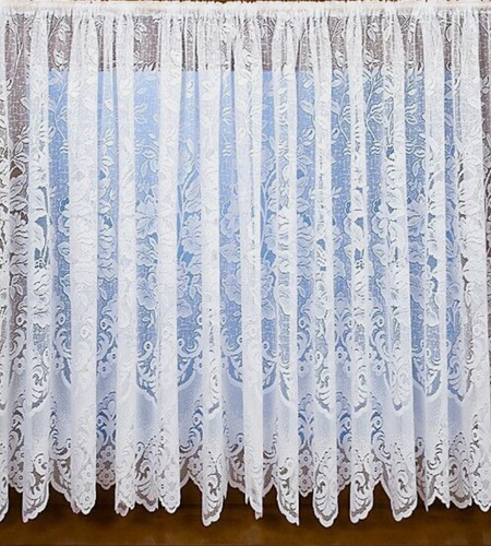 Tenda rete pizzo floreale - a,