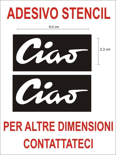 Adesivo stencil piaggio ciao - adesivo,