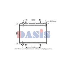 AKS DASIS Radiatore Motore Per
