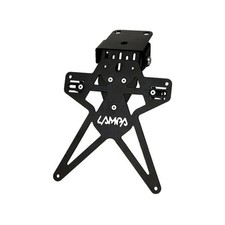 PORTATARGA MOTO REGOLABILE ALTEZZA INCLINAZIONE ALLUMINIO NERO Aero-X Evo 5