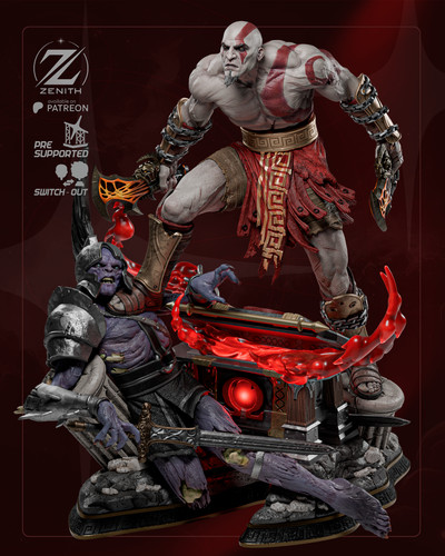 Figura kratos resina - kratos, ·