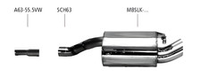 Scarico sportivo Bastuck - 96-04 Mercedes SLK R170