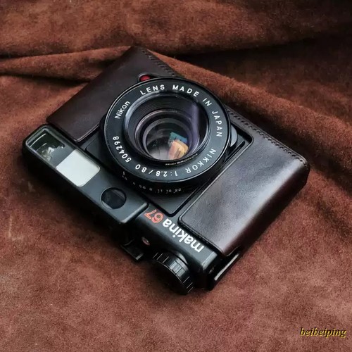 Custodia fotocamera vera - , pelle