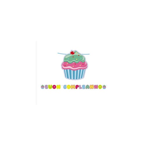 Festone cupcake compleanno - cupcake,