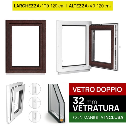 Finestre pvc mogano - pvc,