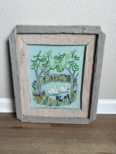 Stagno cigni nuoto punto croce