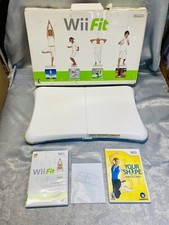 Nintendo Wii Balance Board W/ WI FIT & Jenny Your Shape 2 Games WORKS RVL-021