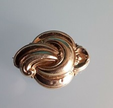 "AMERIKANER AD" - Rara Spilla antica, al'inizio 900, placcato oro, 3,5 x 4,5 cm.