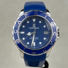 Orologio Capri di Silvio Staiano Professionale Argento Blu 100m Data Watch Art. 4923