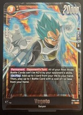 VEGETA sr FB02 FB02-133 dragon ball super card game fusion world DBS
