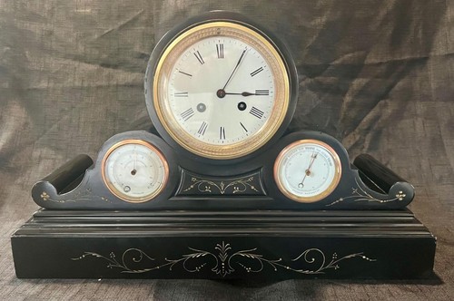 Antico orologio barometro - , in