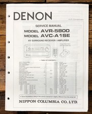 Denon avr 5800 avc a1se - denon, avr-5800