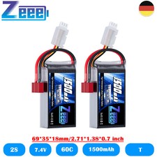 2x Zeee 2S LiPo batteria