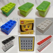 LEGO STORAGE SCATOLA CONTENITORE BOX ESPOSITORI e TECHE ORIGINALI A SCELTA