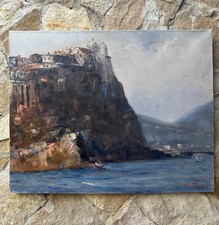 Quadro -Basilica Di San Michele, Procida- Giovanni Pane dipinto a olio su tela