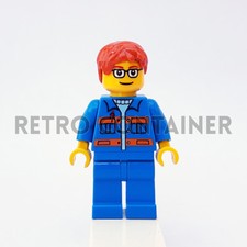LEGO Minifigures - 1x cty140 - Garage Mechanic - Town Omino Minifig Set 7642