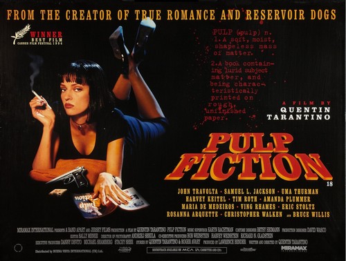 Pulp fiction 1994 quad - pulp,