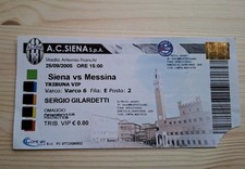 Biglietto stadio siena - siena, messina