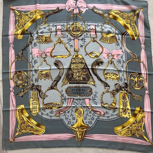 100 silk hermes - scarf, large