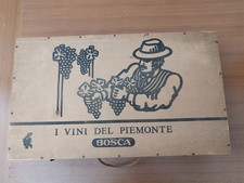 Cassetta legno pubblicitaria vini Bosca