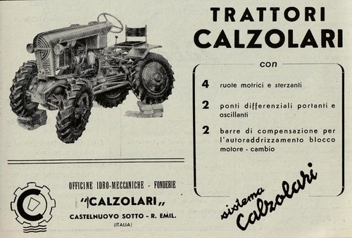 Pubblicita 1952 trattore - 1952,
