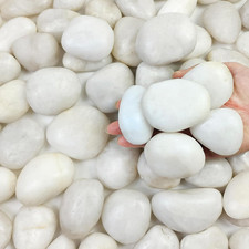 Rocce fiume bianche lucide - bianche,