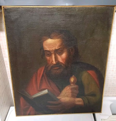 Quadro antico olio tela - olio,