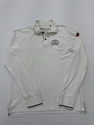 Napapijri white long sleeve - white,