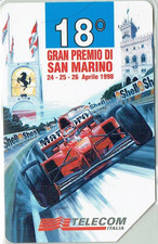 TESSERE TELEFONICHE 18° GRAN PREMIO DI SAN MARINO 1 SCHEDA USATA