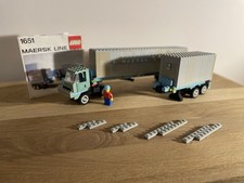 LEGO 1651-2 Maersk Line Camion Container Vintage anni 80 RARISSIMO MAERSK 1980